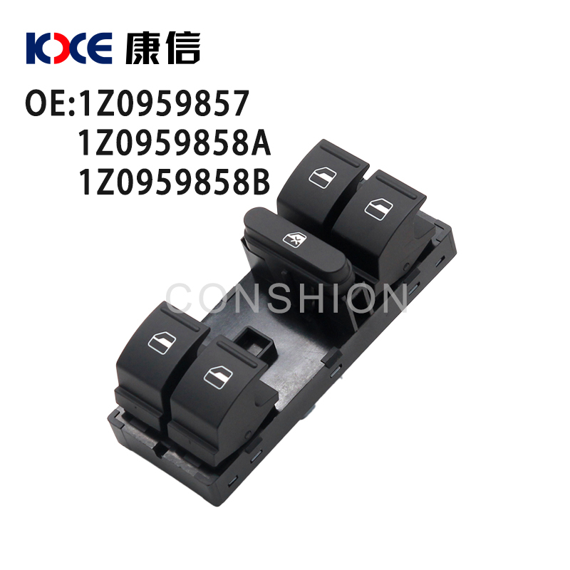1K4959857B Interruptor de control de la ventana Volkswagen Jetta Volkswagen Tiguan Luz roja